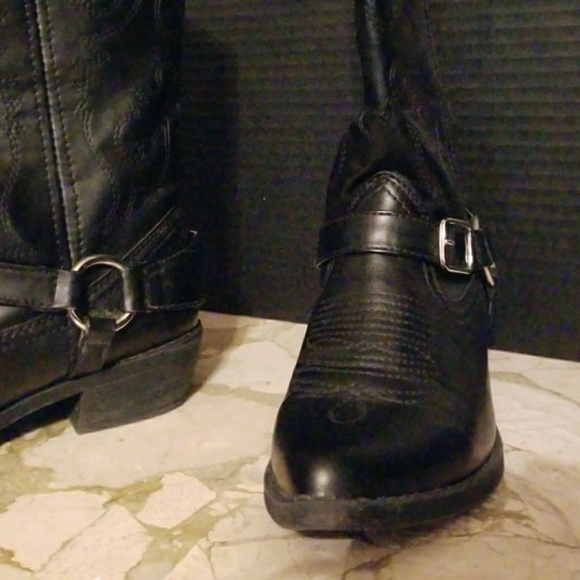 "BLACK KOHL'S COWBOY BOOTS"!!!💕💕💕 - Picture 5 of 6